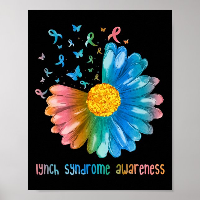 Affiche Sensibilisation au syndrome de Lynch Papillon Dais (Devant)