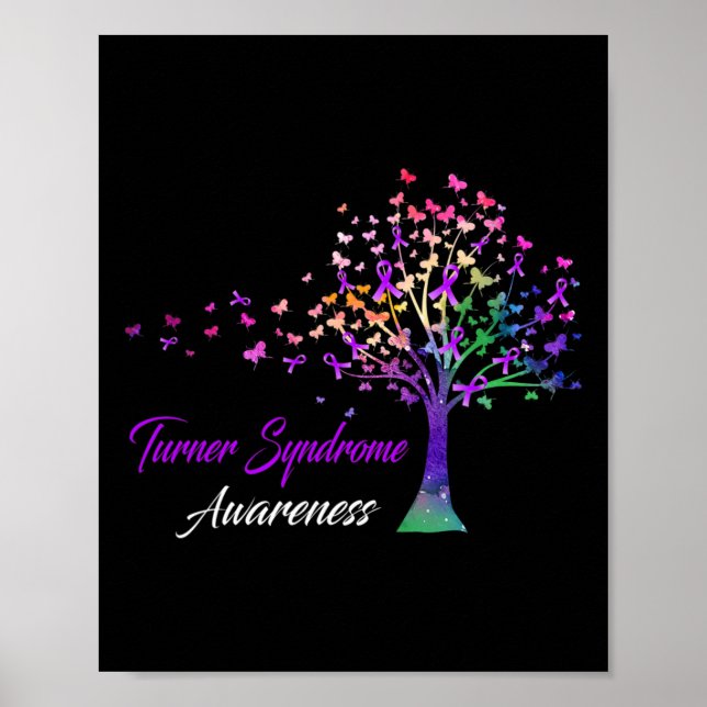 Affiche Sensibilisation au syndrome de Turner du ruban (Devant)