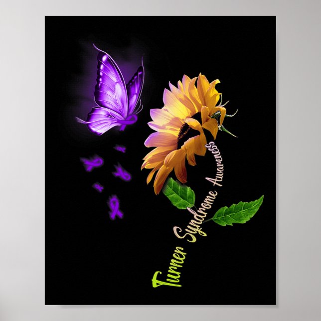 Affiche Sensibilisation au syndrome du tournesol papillon (Devant)