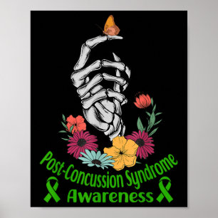 Affiche Sensibilisation au syndrome post-commotion Hallowe