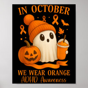 Affiche Sensibilisation au Tdah En Octobre Nous Portons Or