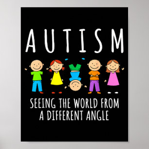 Affiche Sensibilisation autisme voir le monde différemment