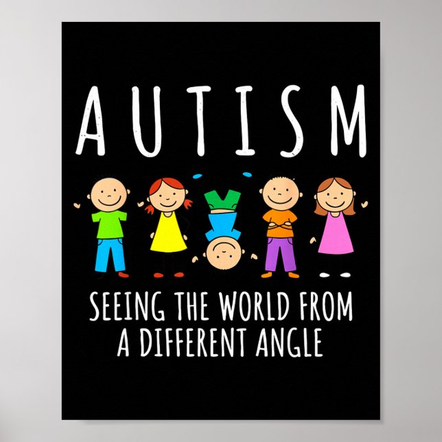 Affiche Sensibilisation autisme voir le monde différemment (Devant)