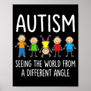 Affiche Sensibilisation autisme voir le monde différemment
