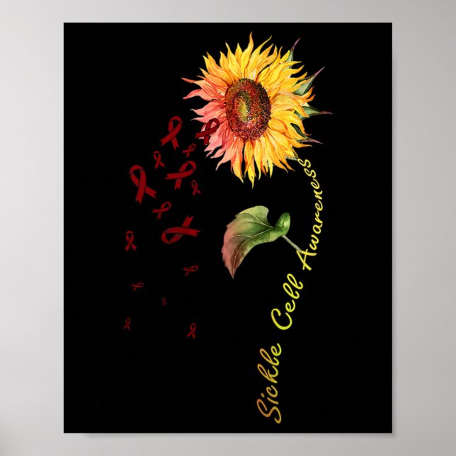 Affiche Sensibilisation aux cellules de faucille Tournesol (Devant)