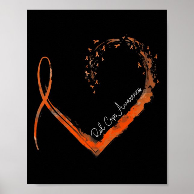 Affiche Sensibilisation aux CRPS du coeur élégant (Devant)