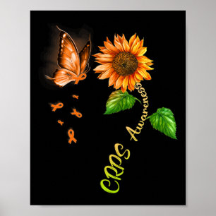 Affiche Sensibilisation aux cultures de tournesol papillon