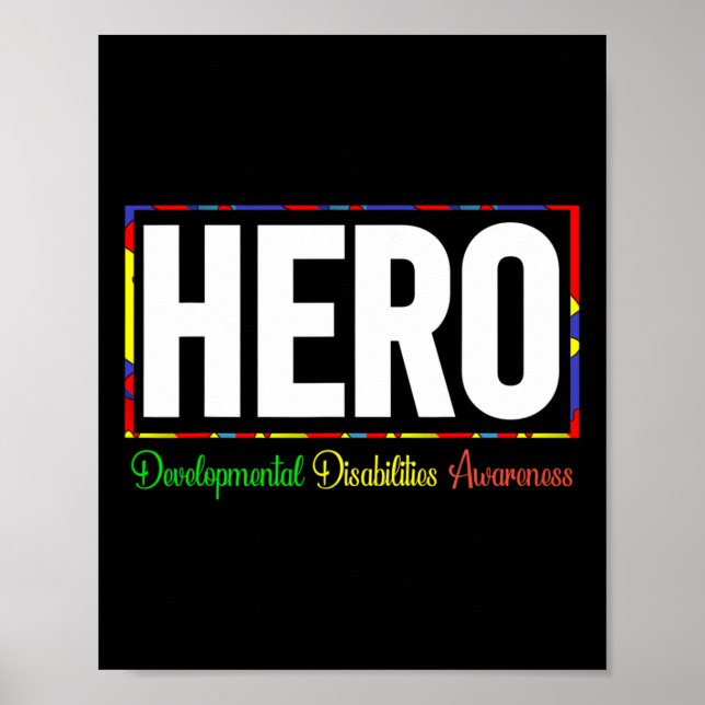 Affiche Sensibilisation aux déficiences du développement H (Devant)