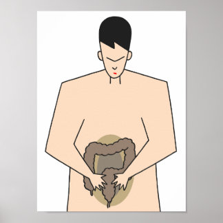 Affiche Sensibilisation aux maladies colorectales.