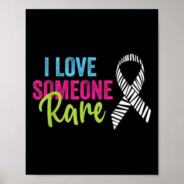 Affiche Sensibilisation aux maladies rares Zebra Ribbon, I (Devant)