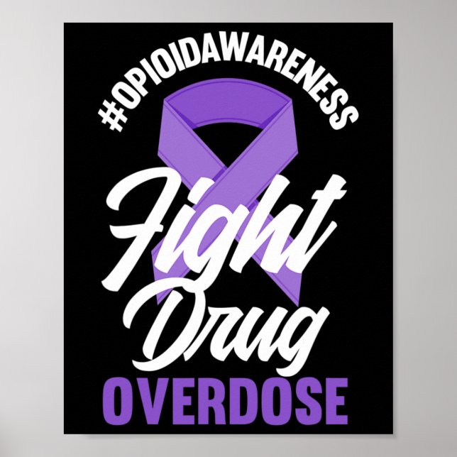 Affiche Sensibilisation aux opioïdes Lutter contre l'overd (Devant)