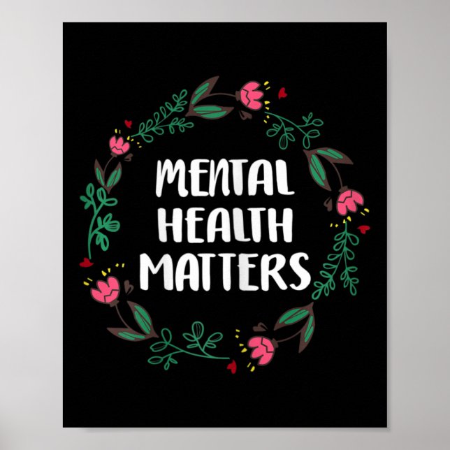 Affiche Sensibilisation aux problèmes de santé mentale Pré (Devant)