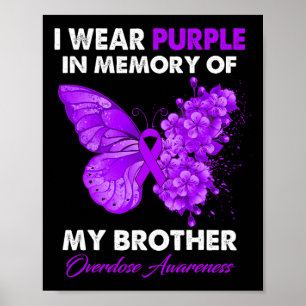 Affiche Sensibilisation aux surdoses de papillon Je porte 