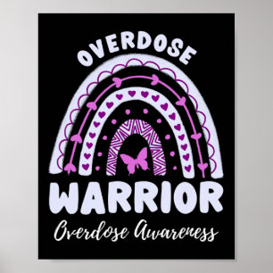 Affiche Sensibilisation aux surdoses des guerriers Arc-en-