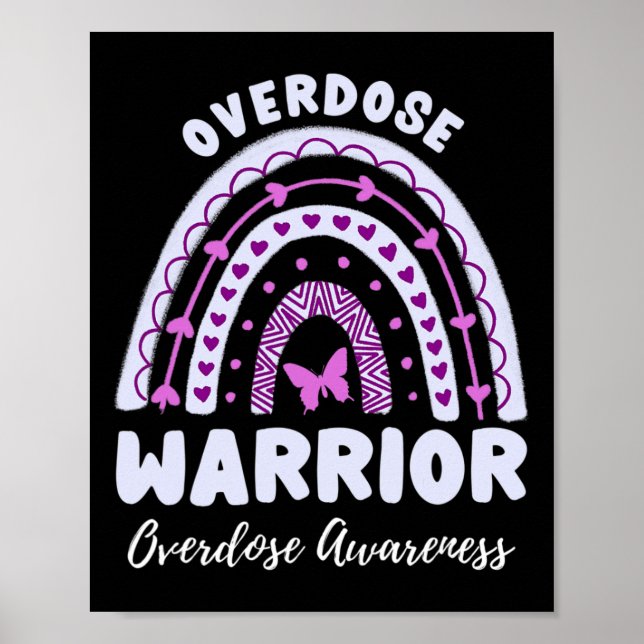 Affiche Sensibilisation aux surdoses des guerriers Arc-en- (Devant)