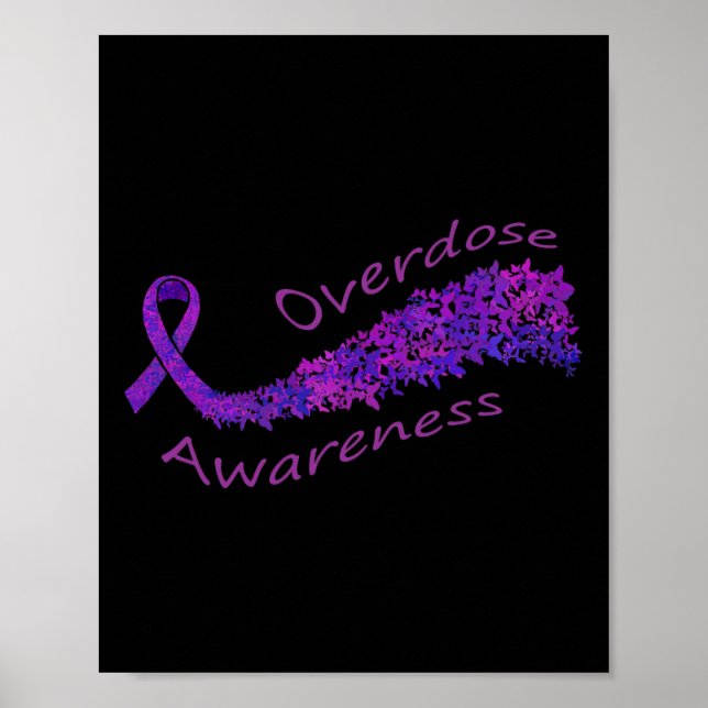 Affiche Sensibilisation Beurre-ruban violet Cadeau (Devant)