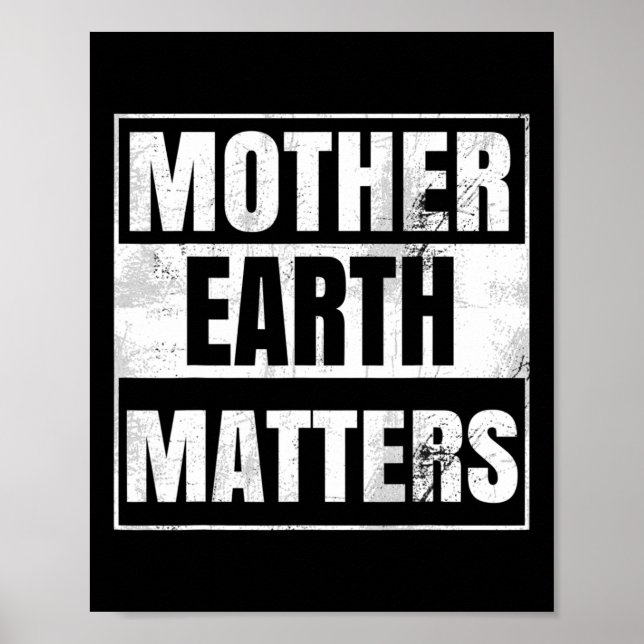 Affiche Sensibilisation de l'environnement Planète durable (Devant)