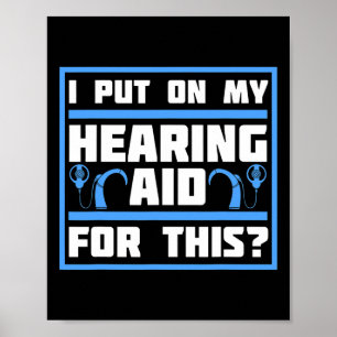 Affiche Sensibilisation des sourds Implant d'aide auditive