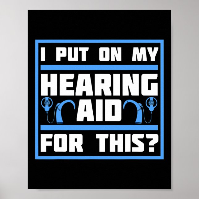 Affiche Sensibilisation des sourds Implant d'aide auditive (Devant)