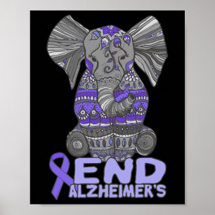 Affiche Sensibilisation Et Cadeaux Eléphant Violet