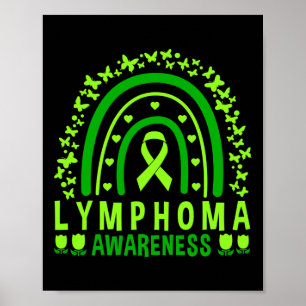 Affiche Sensibilisation et soutien au lymphome arc-en-ciel