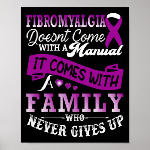 Affiche Sensibilisation Famille Violet Ribbon Support 1