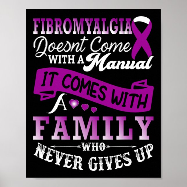 Affiche Sensibilisation Famille Violet Ribbon Support 1 (Devant)
