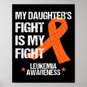 Affiche Sensibilisation Fille Combattre Orange Ribbon Cade