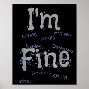 Affiche Sensibilisation Im À La Prévention Du Suicide