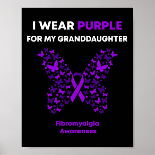 Affiche Sensibilisation - Je Porte Du Violet Pour Ma Petit