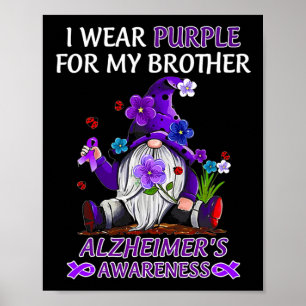 Affiche Sensibilisation Je Porte Du Violet Pour Mon Frère