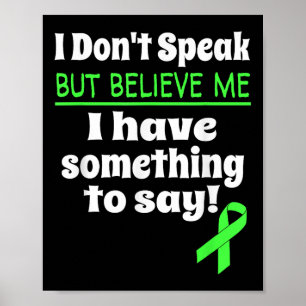 Affiche Sensibilisation non verbale Cérébral Palsy Dommage