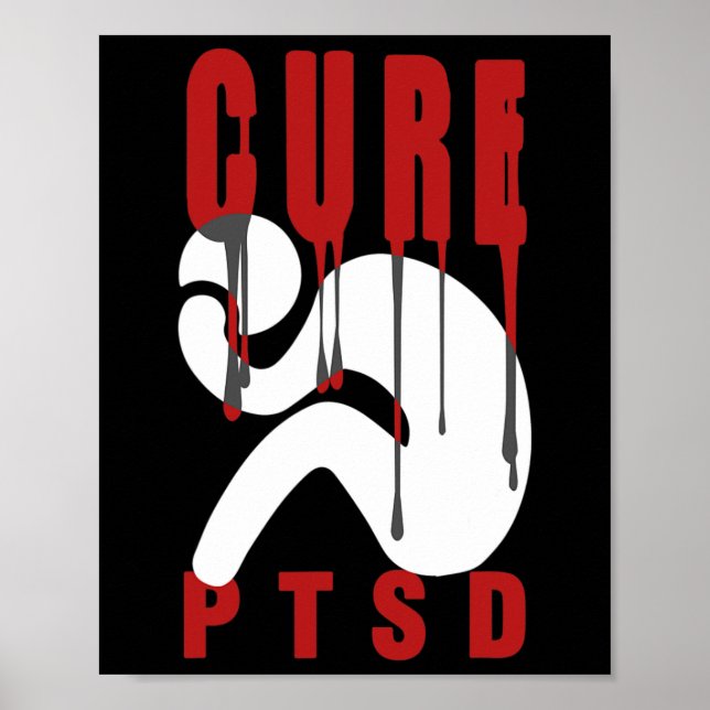 Affiche Sensibilisation Ptsd Cure 1 Déclin post-traumatiqu (Devant)