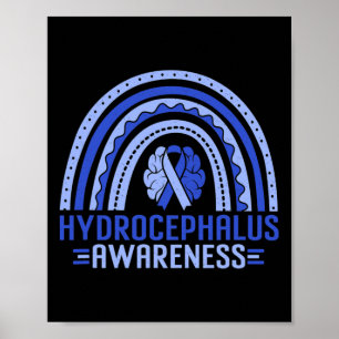 Affiche Sensibilisation Rainbow Blue Ribbon Warriing Suppo