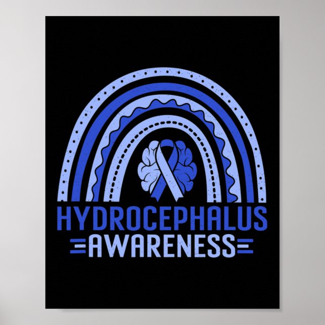 Affiche Sensibilisation Rainbow Blue Ribbon Warriing Suppo (Devant)