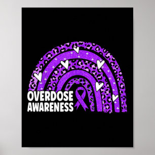Affiche Sensibilisation Ribbon Violet Toxicomanie Na Aa 1