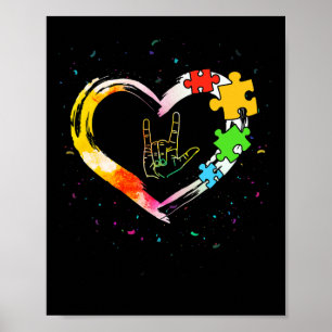 Affiche Sensibilisation Spécial Ed Enseignant Asl Langue d