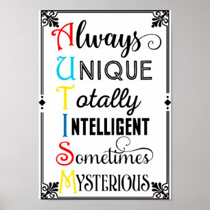 Affiche Sensibilisation sur l'autisme