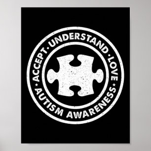 Affiche Sensibilisation sur l'autisme Accepter Comprendre