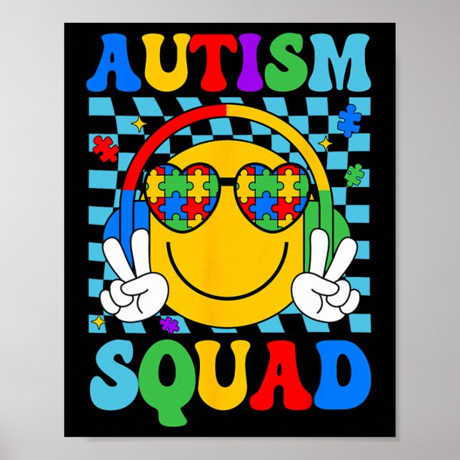 Affiche Sensibilisation sur l'autisme Autisme Escouade Sou (Devant)