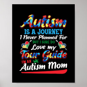 Affiche Sensibilisation sur l'autisme Autisme Maman Puzzle