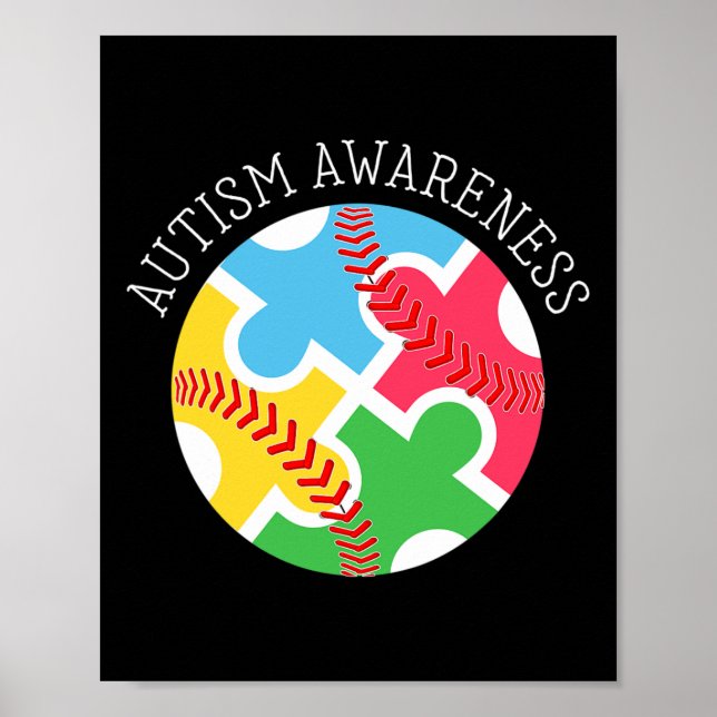 Affiche Sensibilisation sur l'autisme Autisme Soutien Base (Devant)