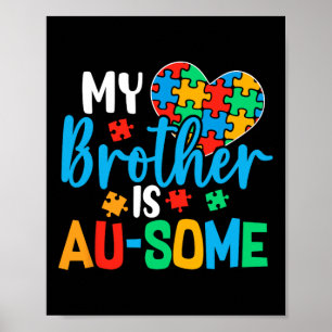 Affiche Sensibilisation sur l'autisme Autisme Squad Soutie