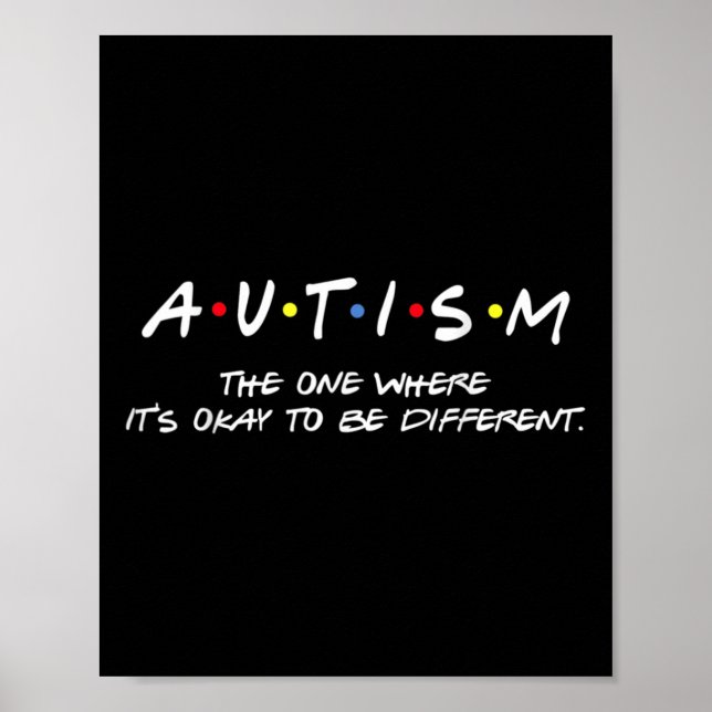 Affiche Sensibilisation sur l'autisme Celui où ça va d'êtr (Devant)
