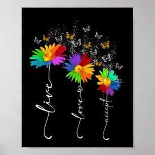 Affiche Sensibilisation sur l'autisme Chemise Live Amour A