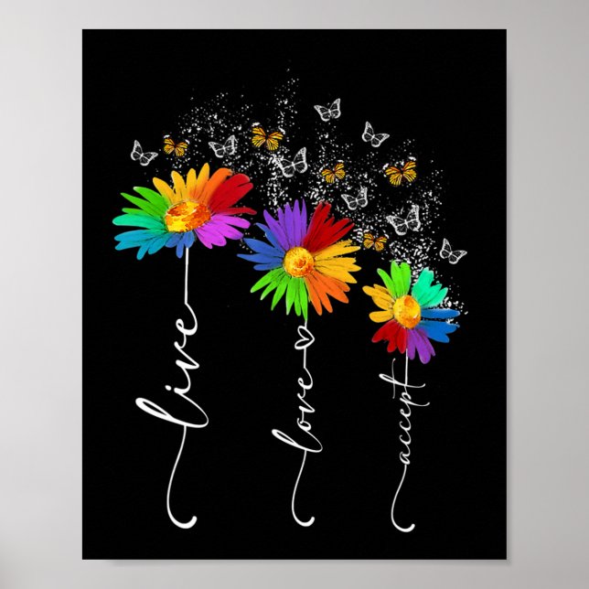 Affiche Sensibilisation sur l'autisme Chemise Live Amour A (Devant)