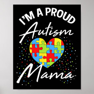 Affiche Sensibilisation sur l'autisme Fier Maman Puzzle Co