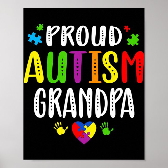 Affiche Sensibilisation sur l'autisme Fière Autisme Grand- (Devant)