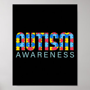 Affiche Sensibilisation sur l'autisme Handicap Mois Soutie