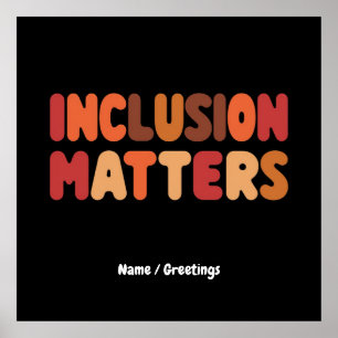 Affiche Sensibilisation sur l'autisme Inclusion & Kindness